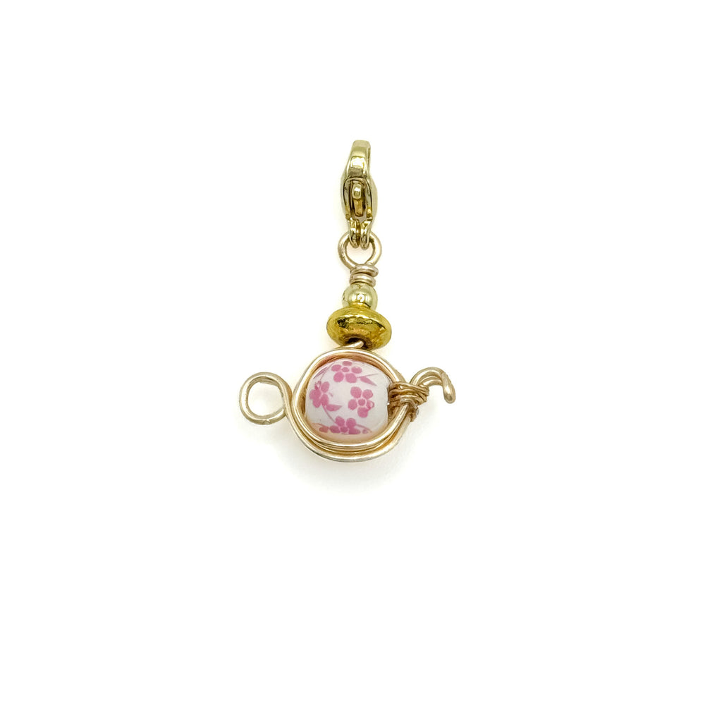 Teacup Bracelet Charm, Gold