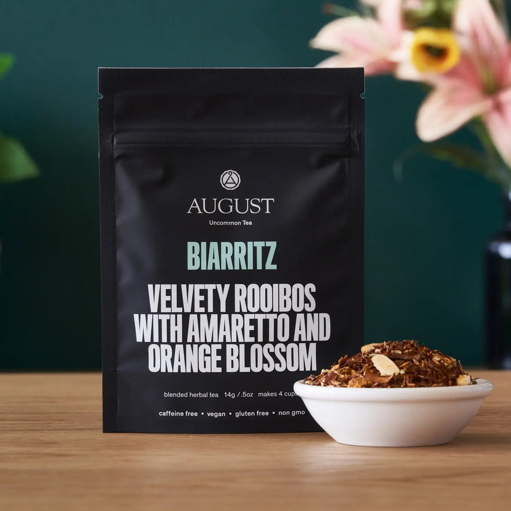 Orange Amaretto Rooibos Tea, Caffeine-Free, Loose Leaf (Biarritz)