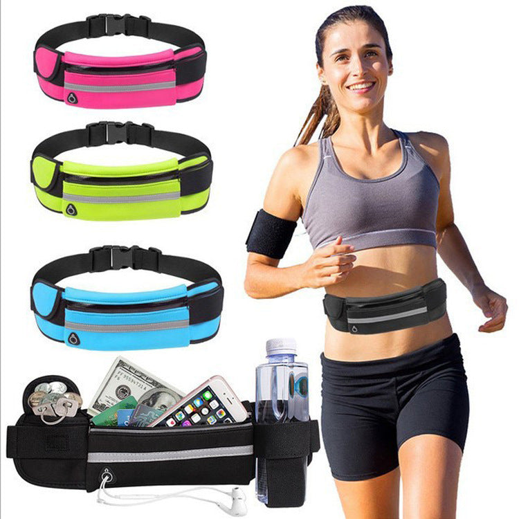 Slim Waist Bag - Running & Travel Belt with Zip Pocket