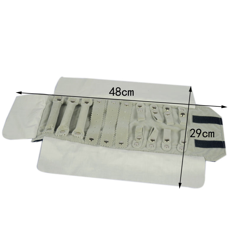 Travel Jewelry Roll - Fold-Up Organizer for Earrings, Rings & Necklaces