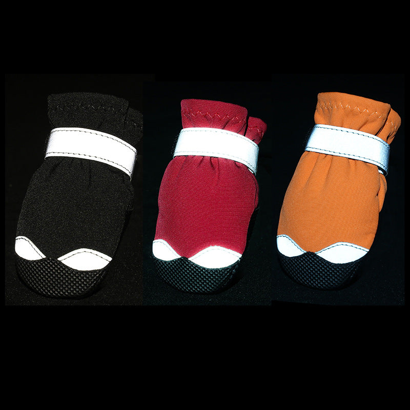 Winter Dog Shoes with Reflective Trim - Paw Protection for Cold Walks