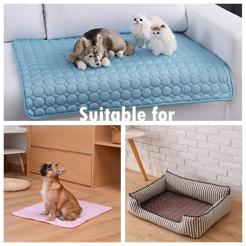 Ice-Silk Summer Mat for Dogs & Cats - Washable, L to 2XL
