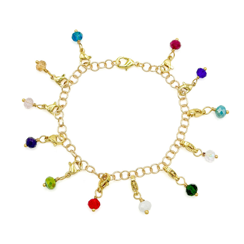 Birthstone Bracelet Charm, Gold (Familia)