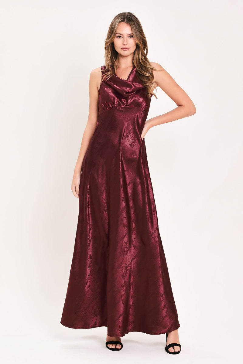 LUMINOUS CHAMPAGNE KISS WOVEN MAXI DRESS