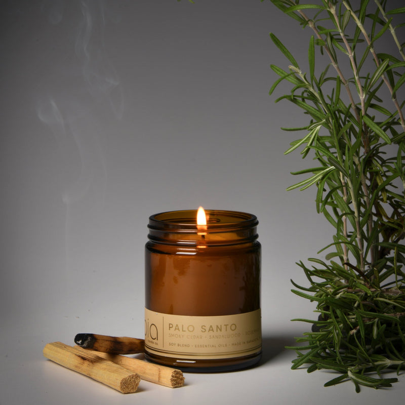 Palo Santo Soy Blend Candle — Cedarwood, Incense & Sandalwood