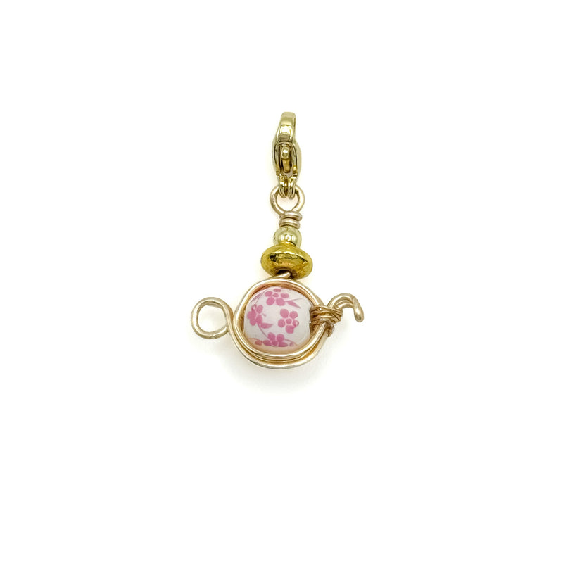 Teacup Bracelet Charm, Gold