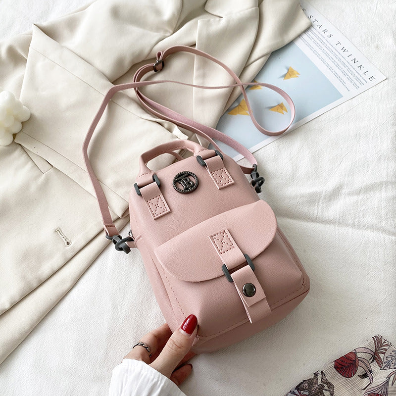 Crossbody Phone Bag - Small Faux Leather Shoulder Bag