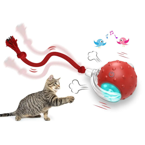 Automatic Rolling Cat Ball Toy - Interactive Play for Indoor Cats