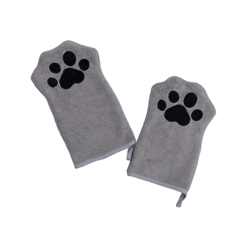 Paw-Print Drying Mitt for Dogs & Cats