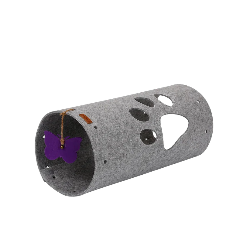 Felt Cat Tunnel with Peepholes